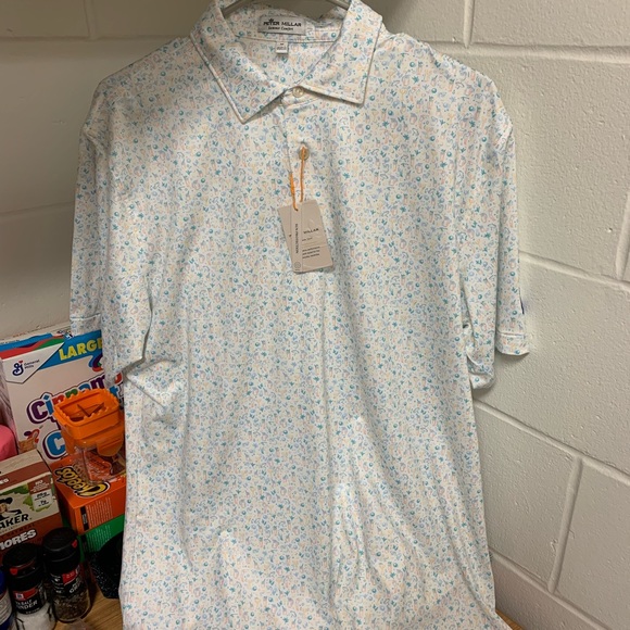 Peter Millar Gray Goose Shirt - Picture 1 of 6